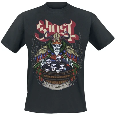 Afbeelding van Ghost Grampus Nihil T shirt zwart L Katoen Heren Band merch, Bands, Duurzaamheid