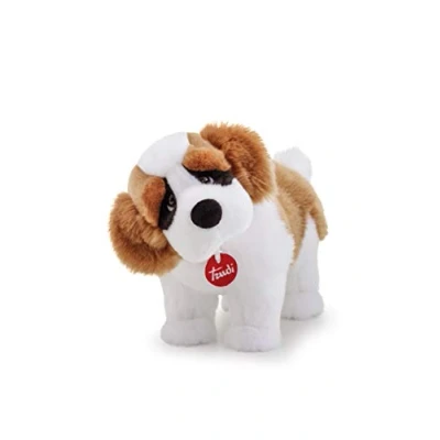 Afbeelding van Trudi Classic knuffel Hond Sint Bernard 39 cm Hoge kwaliteit pluche Knuffeldier voor jongens en meisjes Wit Bruin 15x24x39 maat M