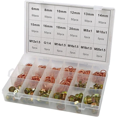 Afbeelding van HBM Carterpluggen en Koperen Ringen Assortiment 534 Delig