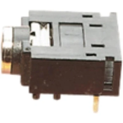 Afbeelding van 3,5mm Jack (v) inbouw connector plastic 4 soldeerpunten / stereo