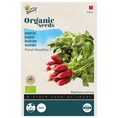 Afbeelding van Radijs French Breakfast 3 Buzzy Organic (BIO)