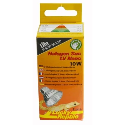 Afbeelding van Lucky Reptile Halogen Sun LV Nano Warmtestraler 10W zonnelamp voor GU4 contact speciale reflectorvorm lamp met goede licht en warmteopbrengst in lichtfocus verlichting reptielen