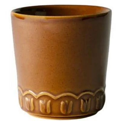 Afbeelding van PotteryJo Espressokop Tulipa 200ml Umbra (set van 2) Espressokopjes