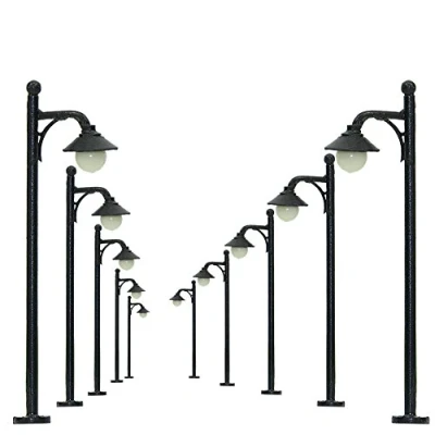 Afbeelding van Evemodel LYM21, 10 stuks 46 mm spoor N / TT LED lampen verlichting straatlampen 3 V 12 16