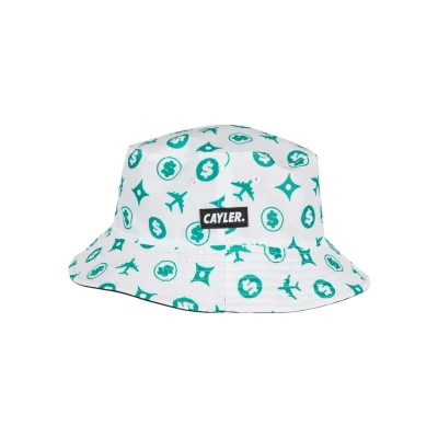 Afbeelding van Cayler &amp; Sons Accessoires L Voyage Reversible Bucket Hoed, Heren, Maat: One Size, White mc