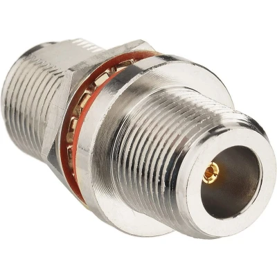 Afbeelding van N (v) inbouw koppelstuk (ring, moer en pakking) 50 Ohm
