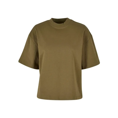 Afbeelding van Urban Classics Organic Heavy SLIT Tshirt basic, Dames, Maat: 3XL, Tiniolive