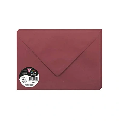 Afbeelding van Clairefontaine Ref 5882C Stuifmeel Enveloppen (Pack van 20) C5 formaat, 120gsm papier, gegomde afdichting, inkjet &amp; laser printer compatibel, zuurvrij kastanjebruin