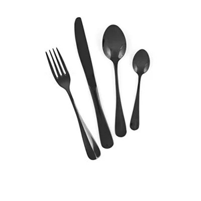 Afbeelding van Excelsa Elite Black bestekset, 24 delig, staal 18/0