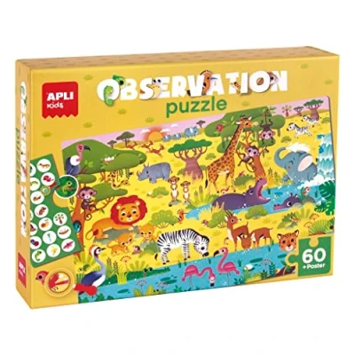 Afbeelding van Junior Jungle Observeerpuzzel 60 Stuks