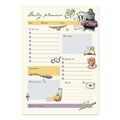 Afbeelding van Grupo Erik A5 Dagplanner Harry Potter Bureauplanner met 54 afscheurbare vellen