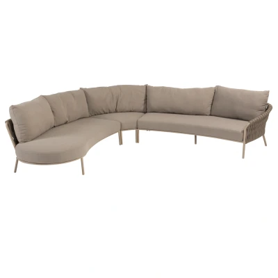 Afbeelding van Comino modular loungeset 3 delig latte 4 Seasons Outdoor