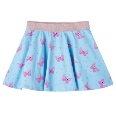 Afbeelding van Kinderrokje vlinderprint 116 blauw