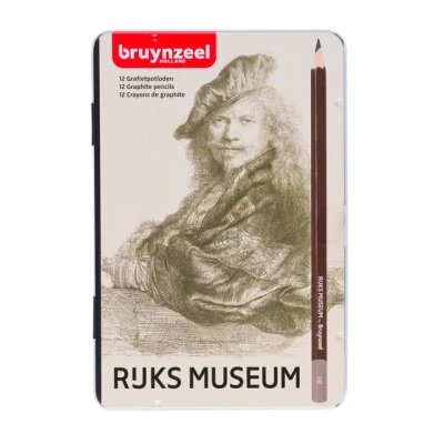 Afbeelding van Potloden Bruynzeel Rembrandt diverse hardheden blik à 12 stuks