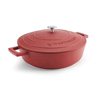 Afbeelding van MasterClass gietaluminium braadpan (Ø28 cm) (4L) (lichtgewicht) rood