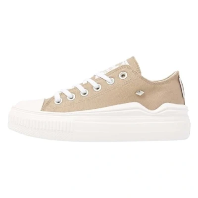 Afbeelding van British Knights KAYA FLOW Sneakers laag, Dames, Maat: 41, Taupe Katoen