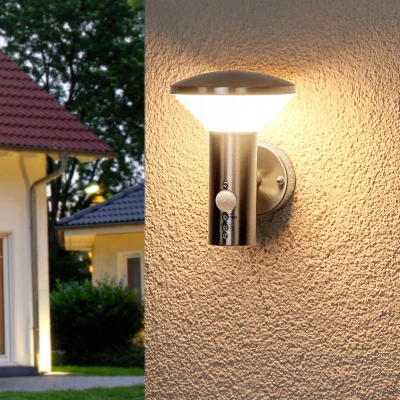 Afbeelding van Lindby Bewegingsmelder wandlamp Tiga voor buiten, LED