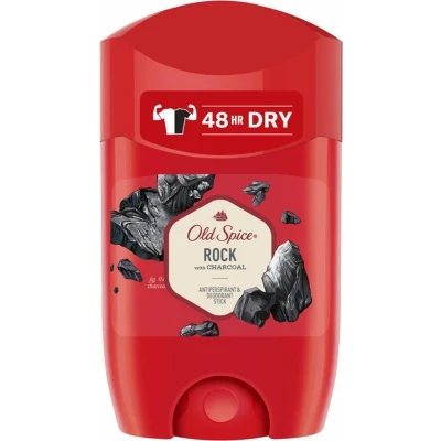 Afbeelding van Old Spice Rock Antitranspirant stick 50 ml deodorantstick voor mannen 48 uur bescherming tegen sterk zweten, per stuk verpakt
