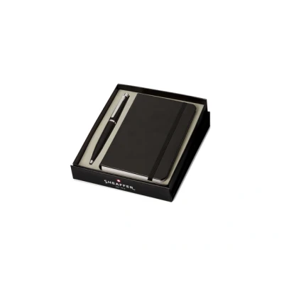 Afbeelding van Sheaffer balpen giftset VFM/G9405 matt black nickel plated met A6 notebook SF G2940551 4