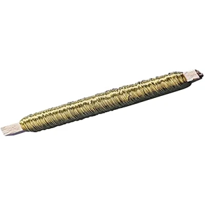 Afbeelding van RAYHER 2403506 bloemdraad, SB zak1 stuk, houten wikkels 100 g, 0,55 mm diameter, goud