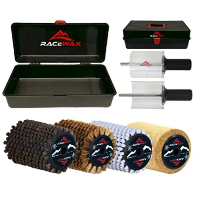Afbeelding van RaceWax Set Roto borstel 100 mm kurk nylon paardenhaar koper rotorborstel rotoborstel