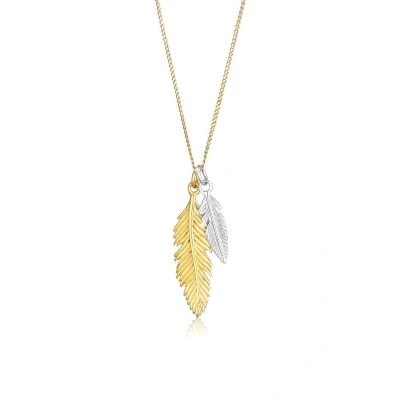 Afbeelding van Elli Feather BOHO Bicolor Ketting goldcoloured, Dames, Maat: 45, Gold coloured