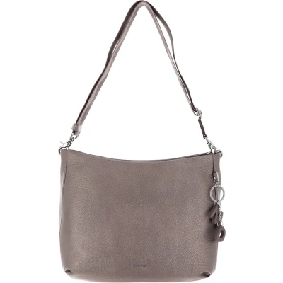 Afbeelding van MANDARINA DUCK Leren Schoudertas Mellow Lux Hobo Light Gold Goudkleurig