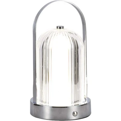 Afbeelding van V TAC VT 1057 C Oplaadbare tafellamp Chroom IP20 1W 55 Lumen 3IN1