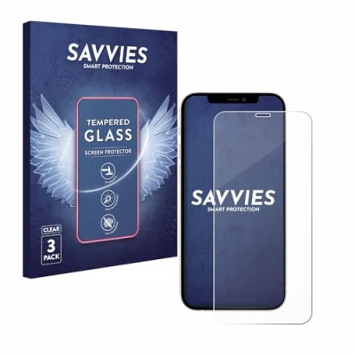Afbeelding van Savvies Glas Screenprotector voor Apple iPhone 12 / Pro Gehard Beschermglas 9H (3 Stuks)