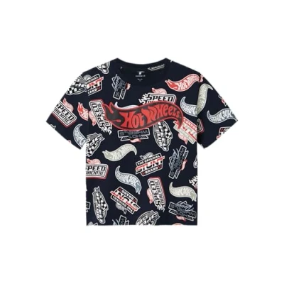 Afbeelding van Name it Nmmary Hotwheels Tshirt print voor kinderen, Maat: 122/128, Navy blazer