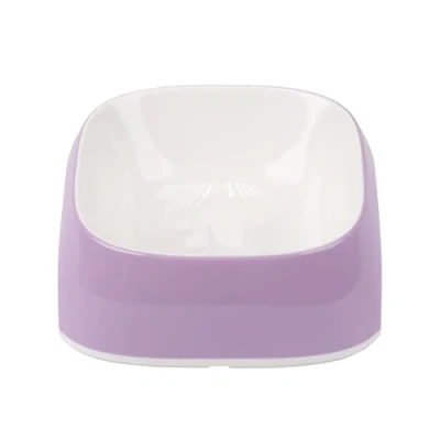 Afbeelding van Ferplast Glam Kattenbak Modieuze, antislip kunststof kattenvoer en waterbak, gemakkelijk schoon te maken, 0,4 liter, groen