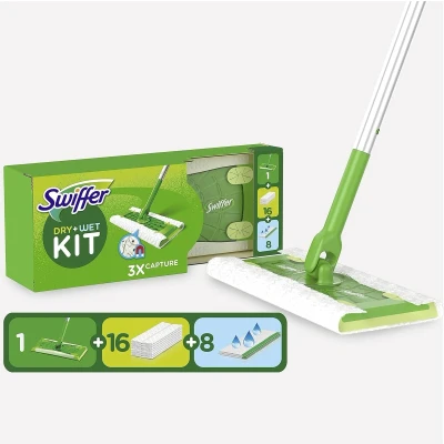 Afbeelding van Swiffer Vloerreiniger Dry en Wet Kit starterkit inclusief navullingen