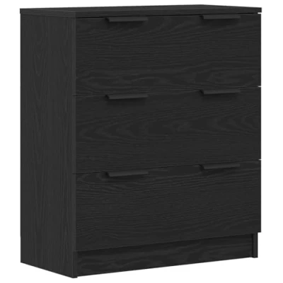Afbeelding van vidaXL Dressoir Zwart Eiken Bewerkt Hout Middelgroot