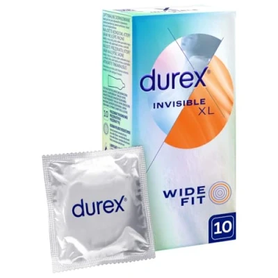 Afbeelding van Durex Onzichtbare condooms extra dun voor intensief gevoel bij het samen liefdesspel (extra large 10)