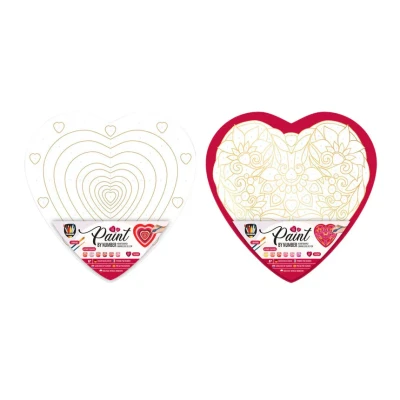Afbeelding van Creative Craft Group Schilderen op Nummer Hart, 9dlg.