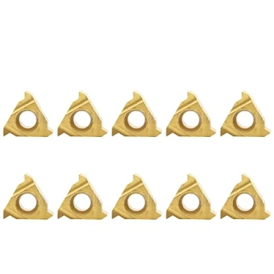 Afbeelding van 10Pcs MMT11IR AG55 AG60 MMT11ER US735 UE6020 VP15TF Carbide Blade Draad Draaigereedschap Cnc Draaibank Tool draaien Insert (Size : 11IR VP15TF)