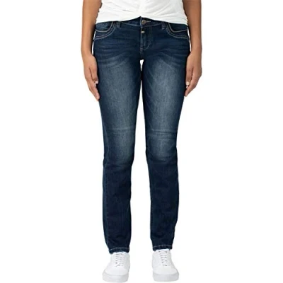 Afbeelding van TIMEZONE Dames Jeans Broeken slim TahilaTZ Fit Blauw 33W / 32L Volwassenen
