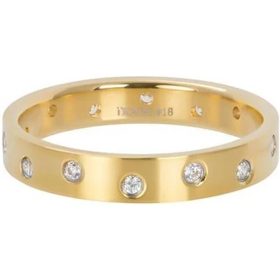 Afbeelding van Zirconia 14 stones crystal iXXXi Vulring 4 mm Matt SALE 17 / Gold