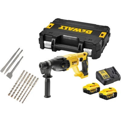 Afbeelding van DeWALT DCH133P2X 18V Li Ion Accu SDS plus Combihamer Set (2x 5.0Ah Accu) In TSTAK 2,6J