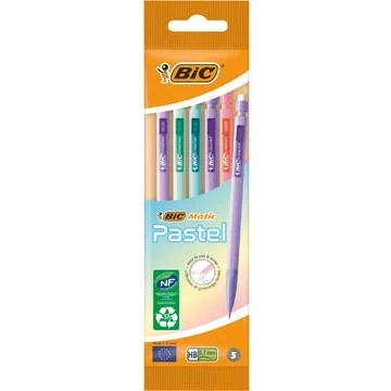 Afbeelding van Bicmatic Vulpotlood Pastel, Blister Van 5 Stuks