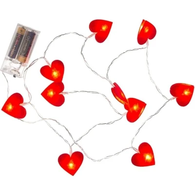 Afbeelding van Hartjes Led Slinger 10 Lampen