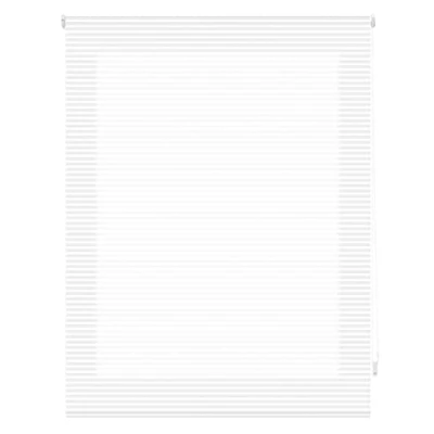 Afbeelding van Blindecor Iris Rolgordijn, lichtdoorlatend, gestreept, wit, 140 x 180 cm (breedte hoogte) stofgrootte 137 175