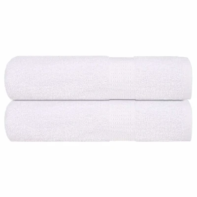 Afbeelding van vidaXL Badhanddoeken 2 st 100x150 cm 360 g/m² 100% katoen wit