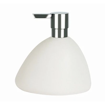 Afbeelding van Spirella zeepdispenser Etna vloeibare polyhars steenlook wit 400 ml