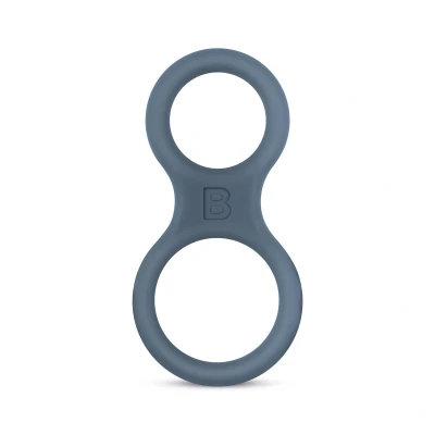 Afbeelding van Siliconen Cockring En Ballstretcher grijs