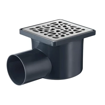 Afbeelding van Wirquin 30720725 Afvoerset voor douche, 10 x kiezelstenen, grijs