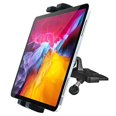 Afbeelding van CD Sleuf Tablet Telefoonhouder voor Auto, Volledig Roterende Tablethouder Speler, iPad Pro 12.9 / Air/iPad Mini, iPhone 12 Max 11 en meer 4 13 &quot;tablet Smartphone