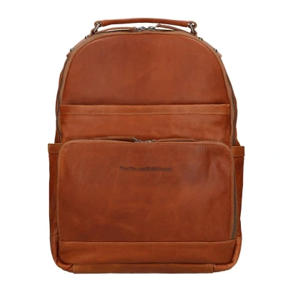 Afbeelding van laptop rugzak AUSTIN wax pull up cognac