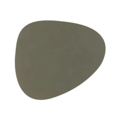 Afbeelding van LIND DNA Onderzetter Nupo Leer Army Green 13 x 11 cm