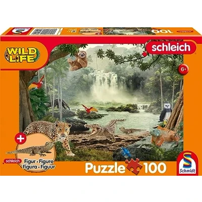Afbeelding van Schmidt Spiele 56467 Wild Life, In het regenwoud, 100 stukjes Kinderpuzzel